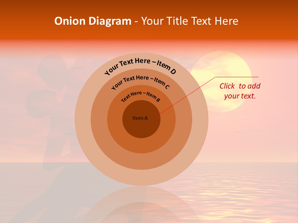 Couple In A Sexy Attitude Dancing In The Sunset PowerPoint Template