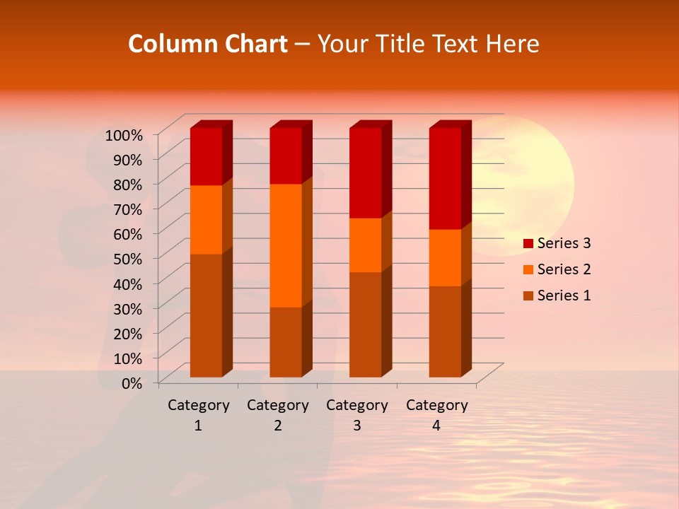 Couple In A Sexy Attitude Dancing In The Sunset PowerPoint Template