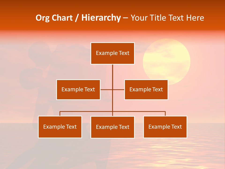 Couple In A Sexy Attitude Dancing In The Sunset PowerPoint Template