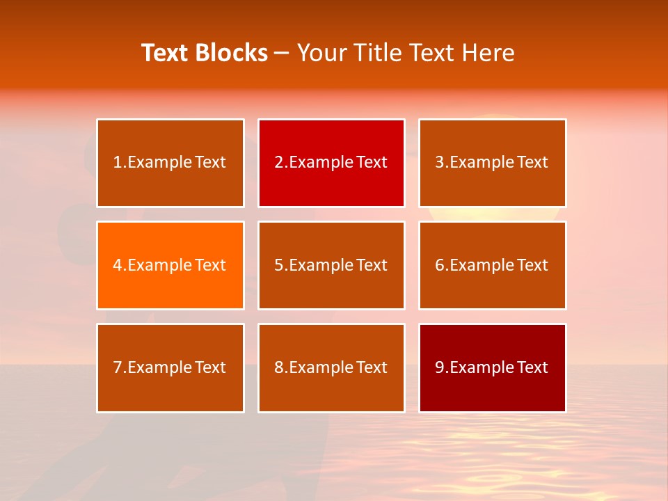 Couple In A Sexy Attitude Dancing In The Sunset PowerPoint Template