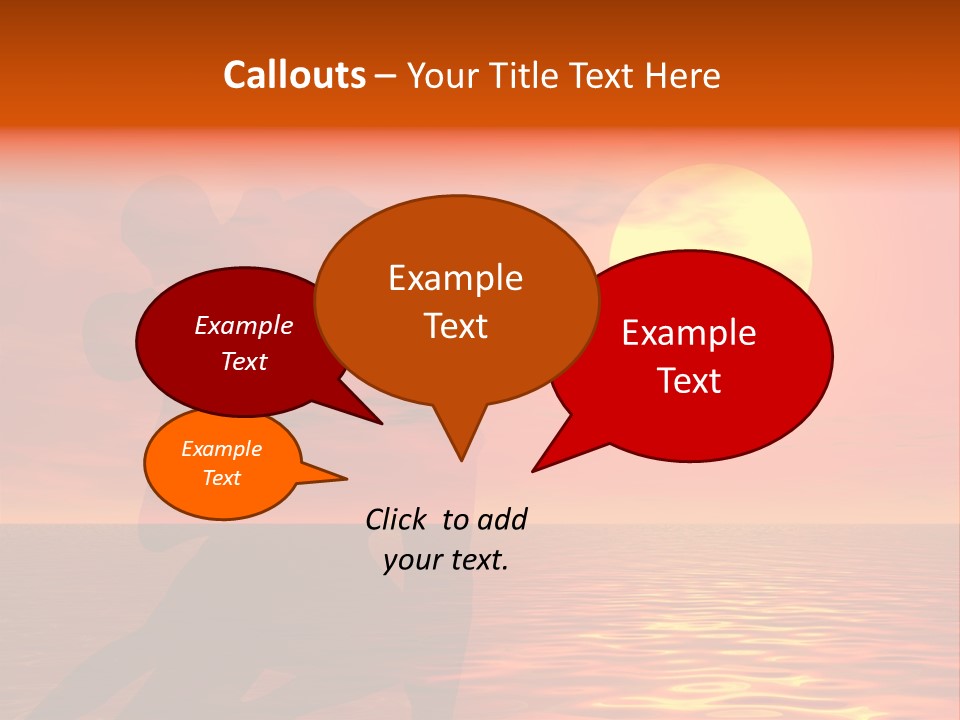 Couple In A Sexy Attitude Dancing In The Sunset PowerPoint Template