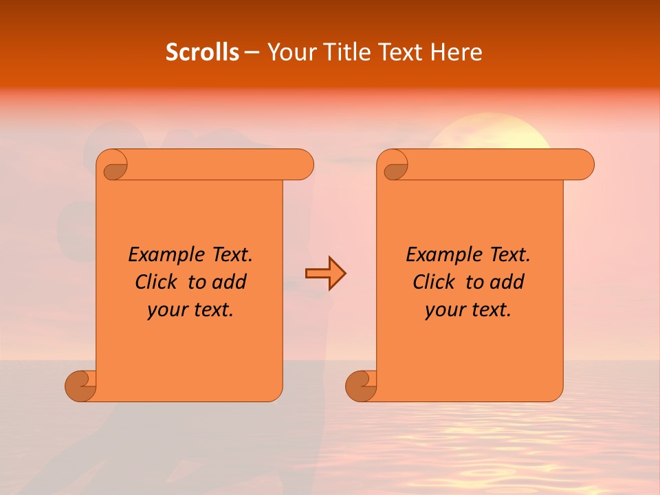 Couple In A Sexy Attitude Dancing In The Sunset PowerPoint Template