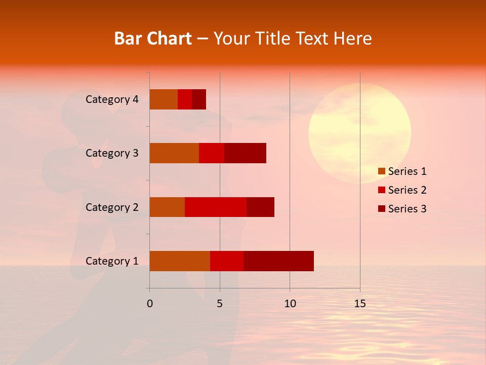 Couple In A Sexy Attitude Dancing In The Sunset PowerPoint Template