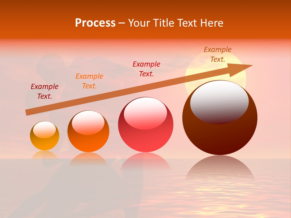 Couple In A Sexy Attitude Dancing In The Sunset PowerPoint Template