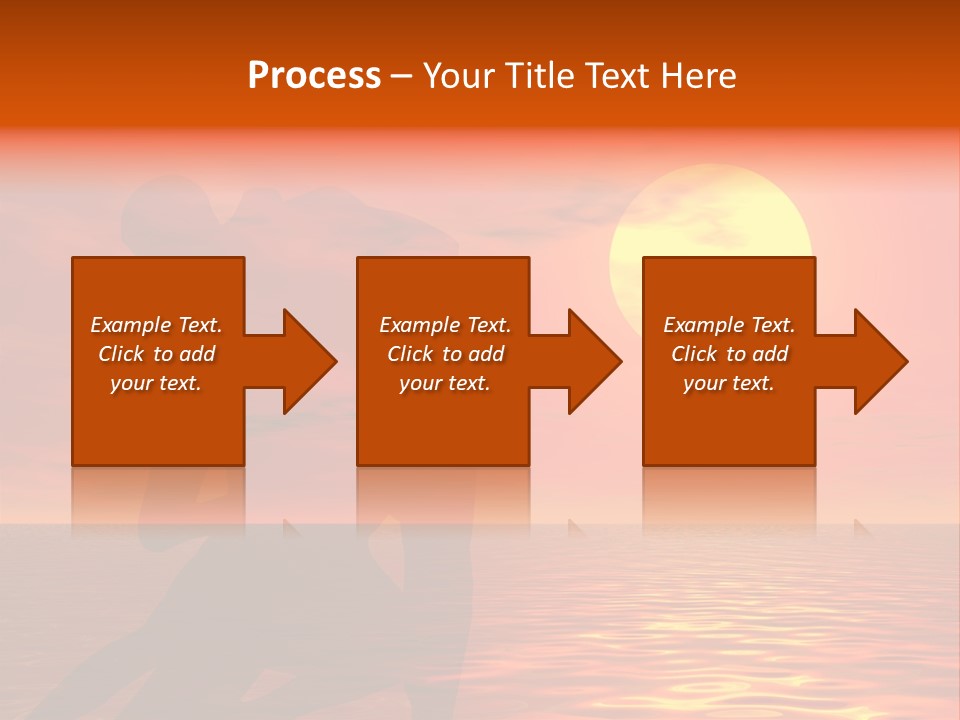 Couple In A Sexy Attitude Dancing In The Sunset PowerPoint Template