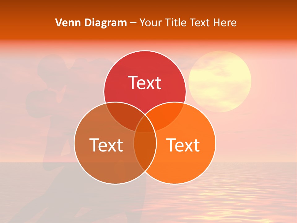 Couple In A Sexy Attitude Dancing In The Sunset PowerPoint Template