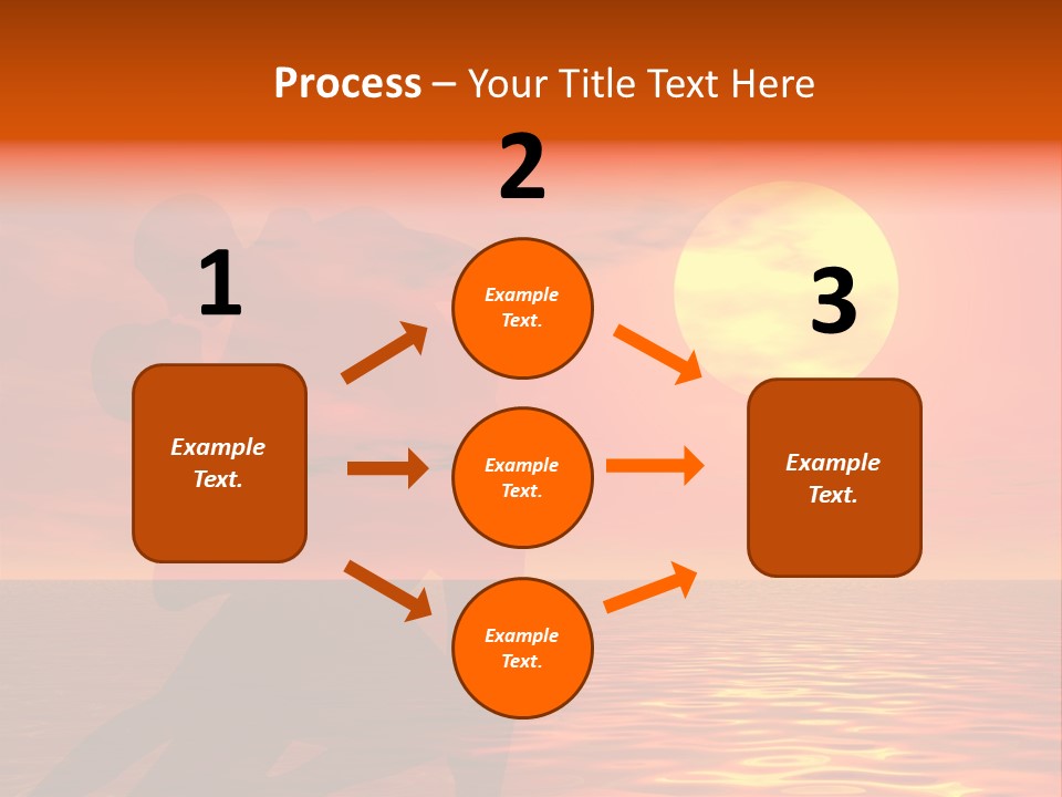 Couple In A Sexy Attitude Dancing In The Sunset PowerPoint Template