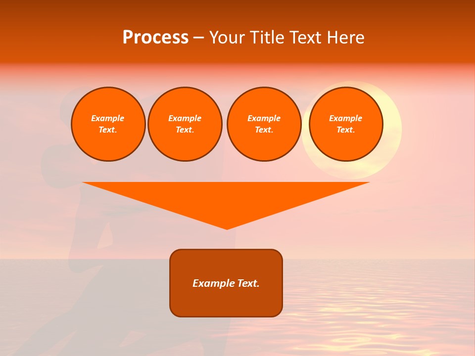 Couple In A Sexy Attitude Dancing In The Sunset PowerPoint Template