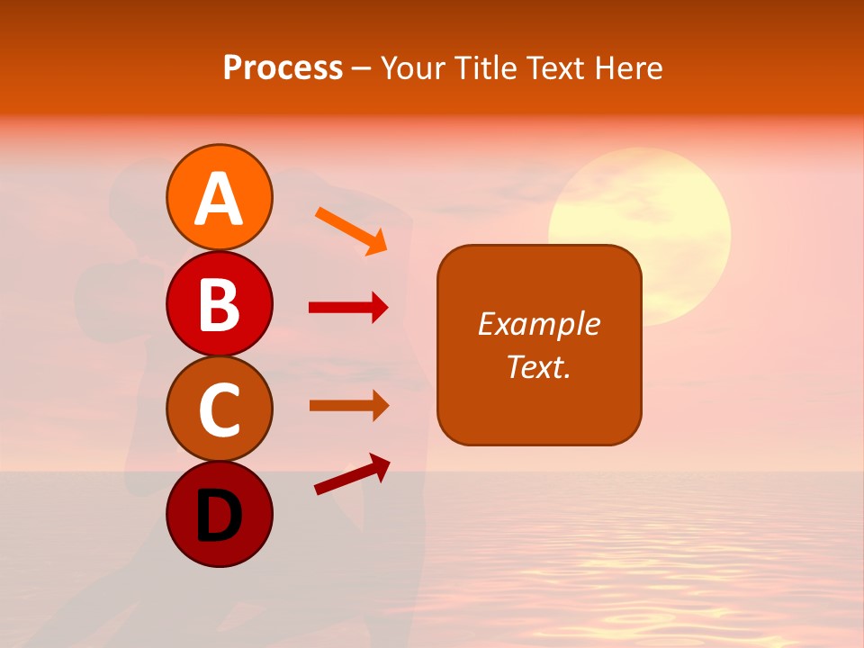 Couple In A Sexy Attitude Dancing In The Sunset PowerPoint Template