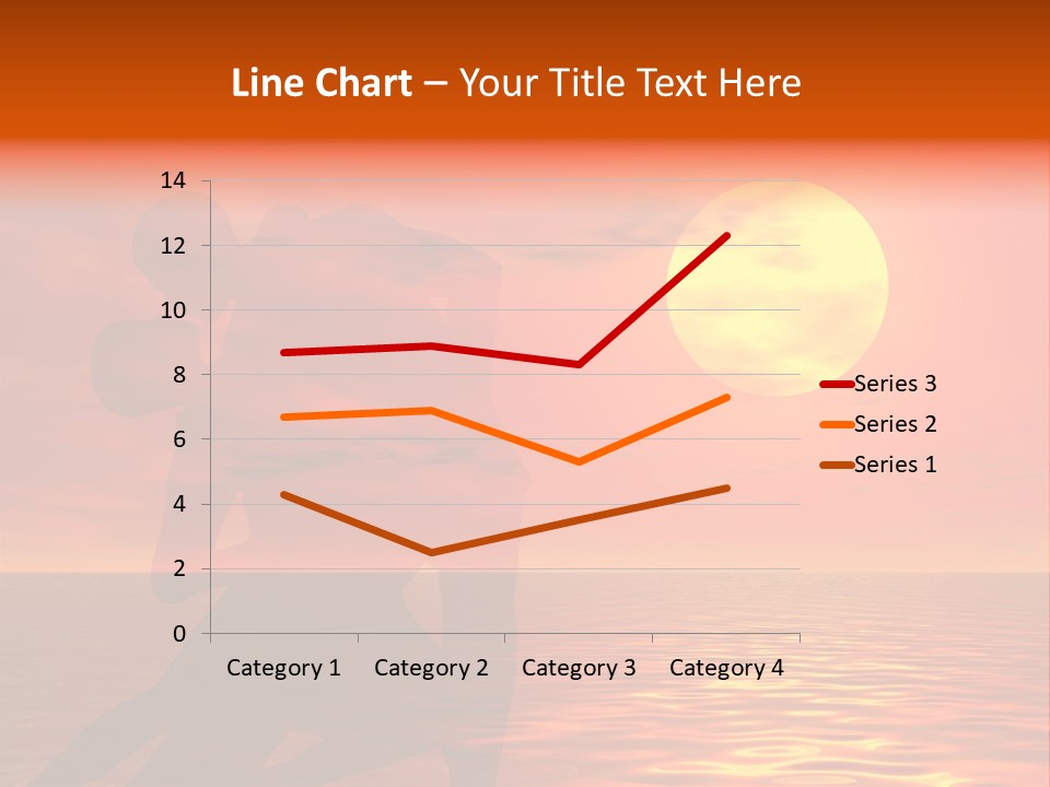 Couple In A Sexy Attitude Dancing In The Sunset PowerPoint Template