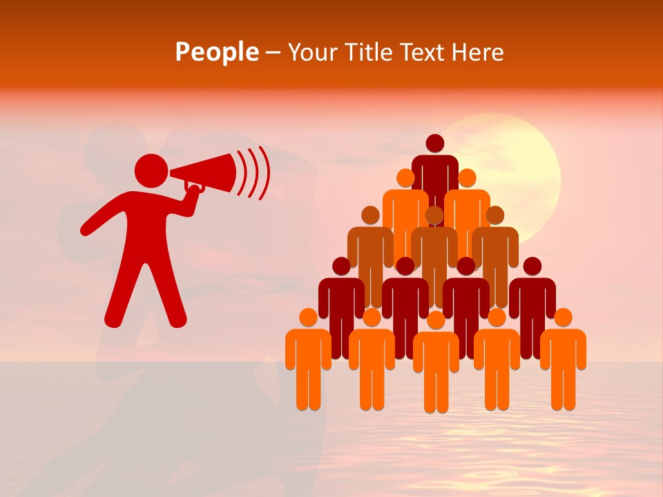 Couple In A Sexy Attitude Dancing In The Sunset PowerPoint Template