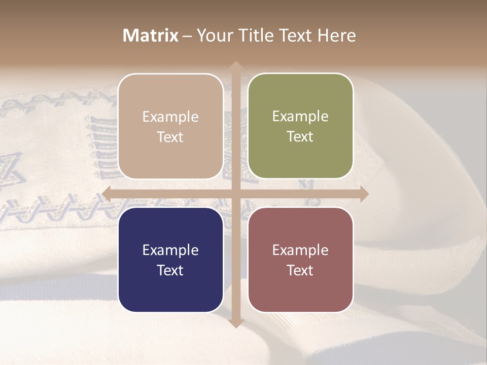 Prayer Shawl - Talis PowerPoint Template