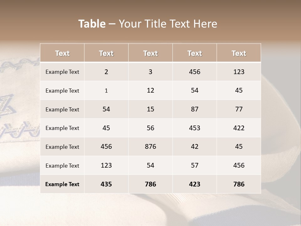 Prayer Shawl - Talis PowerPoint Template