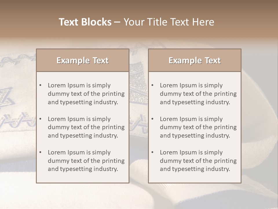 Prayer Shawl - Talis PowerPoint Template