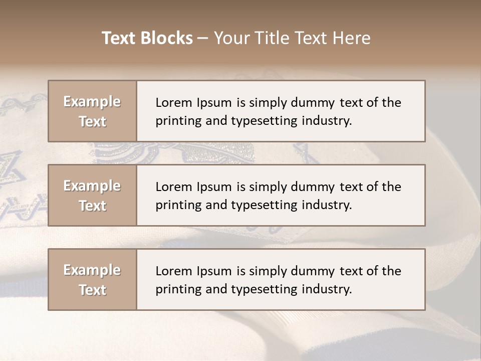 Prayer Shawl - Talis PowerPoint Template