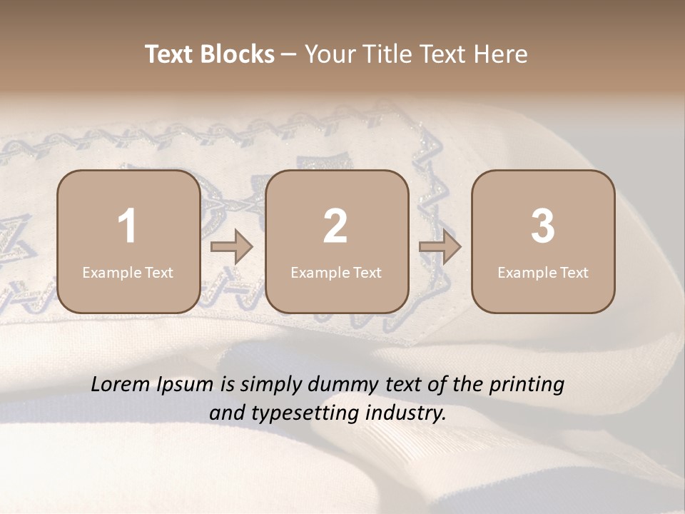 Prayer Shawl - Talis PowerPoint Template