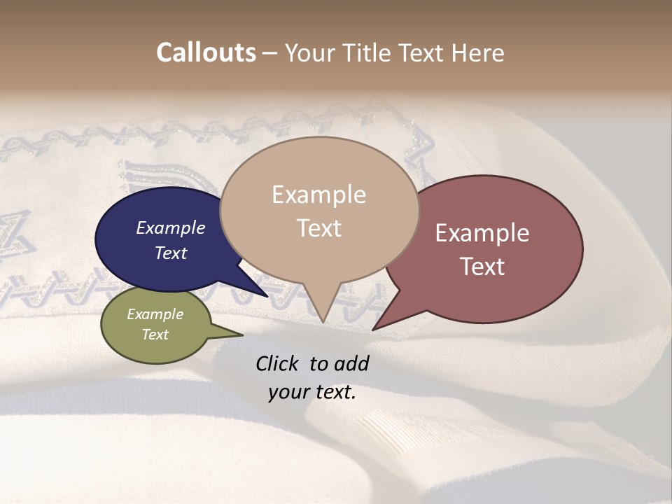 Prayer Shawl - Talis PowerPoint Template