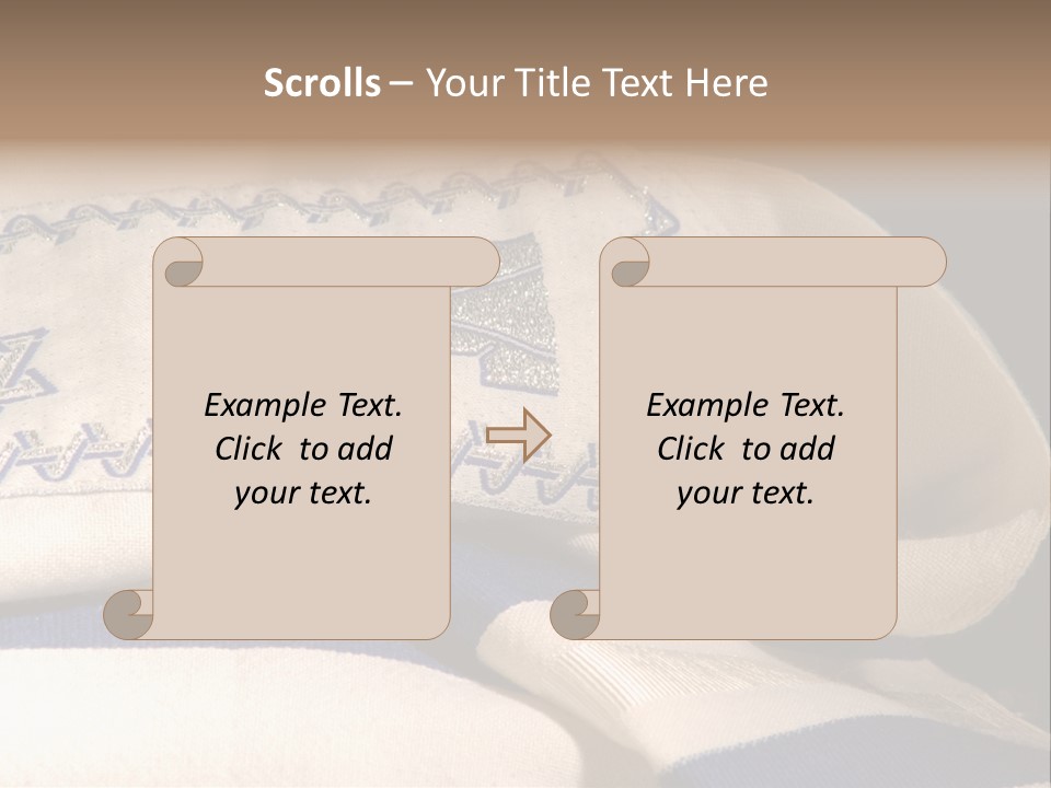 Prayer Shawl - Talis PowerPoint Template