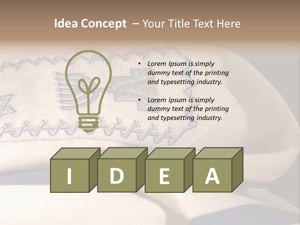 Prayer Shawl - Talis PowerPoint Template