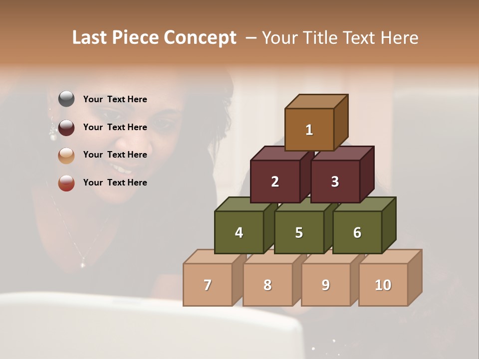 Woman In Her Kitchen With Daughter On The Computer PowerPoint Template