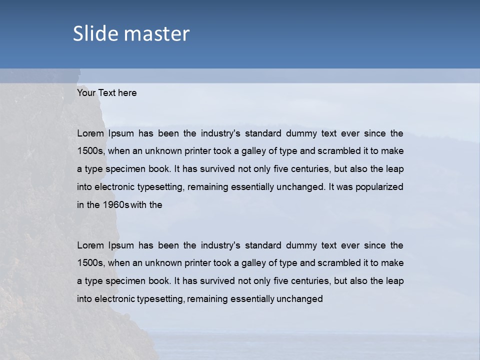 Black Rock Jumper PowerPoint Template