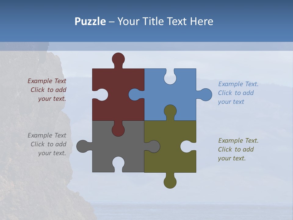 Black Rock Jumper PowerPoint Template