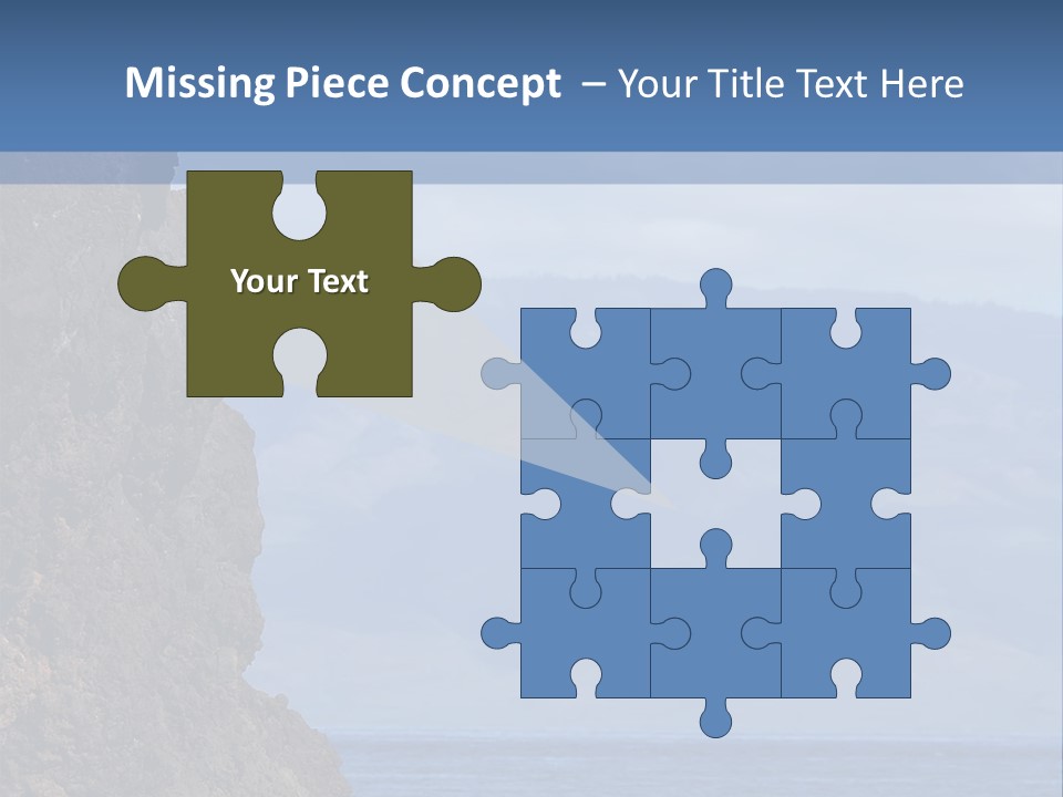 Black Rock Jumper PowerPoint Template