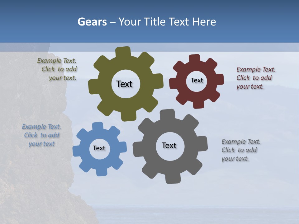 Black Rock Jumper PowerPoint Template