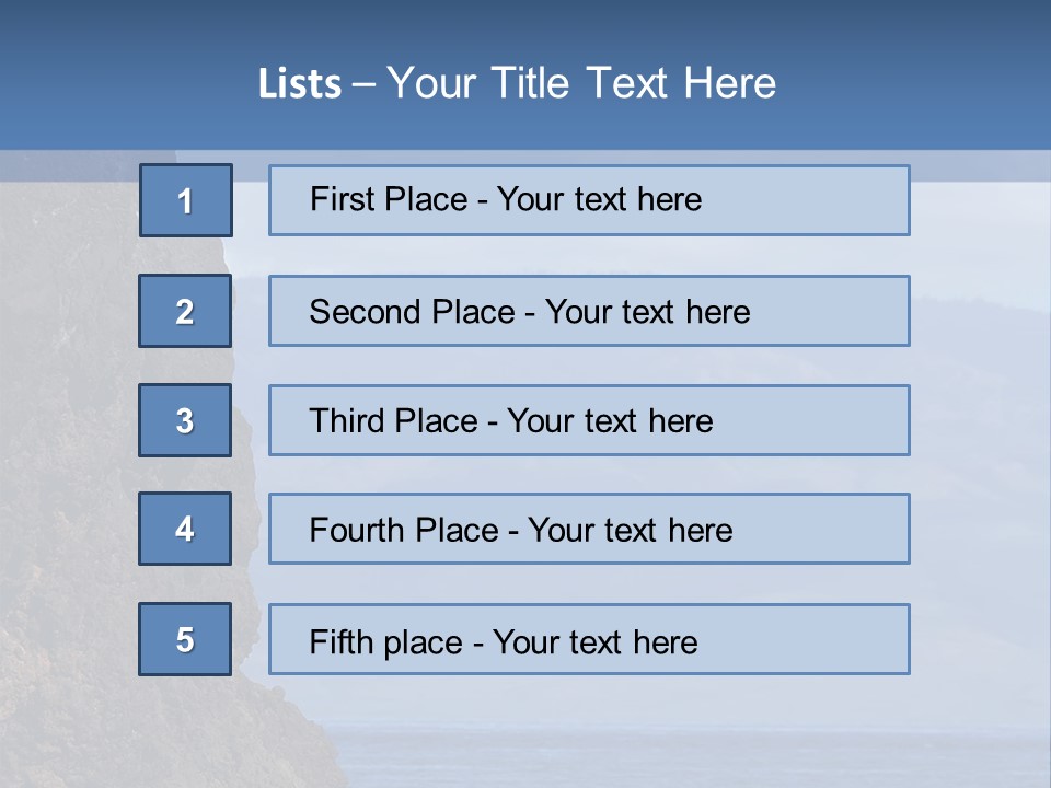 Black Rock Jumper PowerPoint Template
