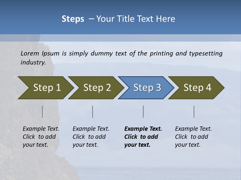 Black Rock Jumper PowerPoint Template