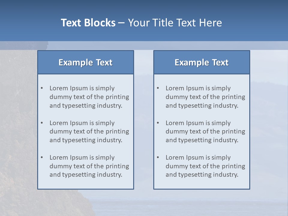 Black Rock Jumper PowerPoint Template