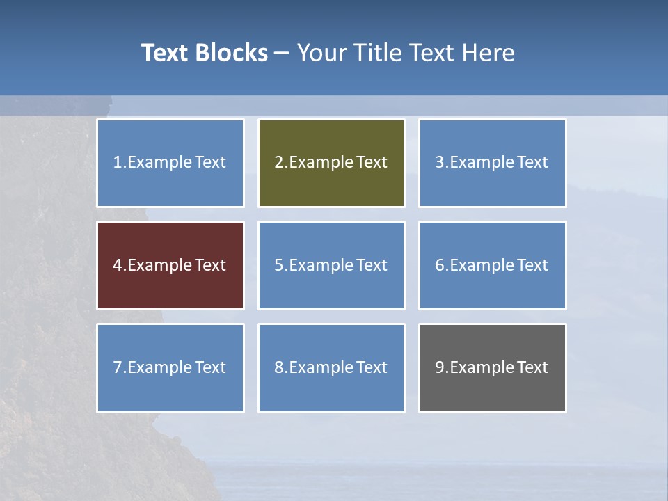 Black Rock Jumper PowerPoint Template