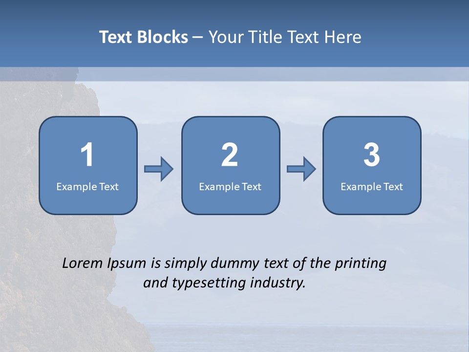 Black Rock Jumper PowerPoint Template