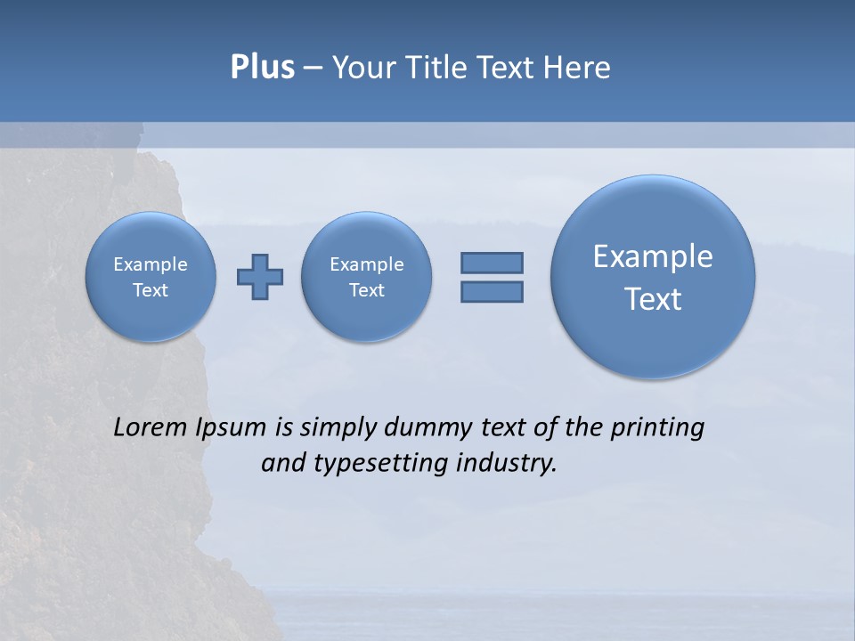 Black Rock Jumper PowerPoint Template