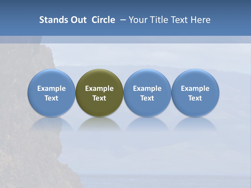 Black Rock Jumper PowerPoint Template