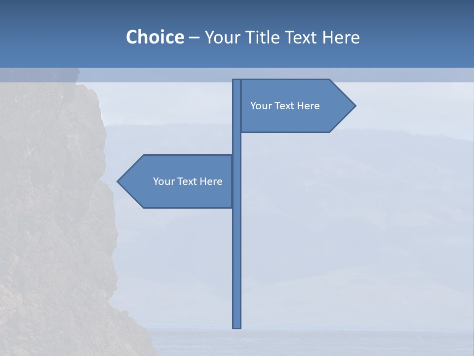 Black Rock Jumper PowerPoint Template