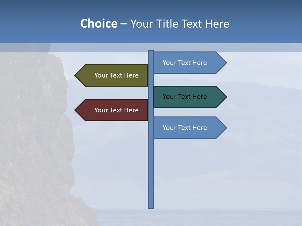 Black Rock Jumper PowerPoint Template