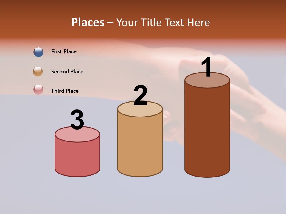 Group Of People Hands In The Air PowerPoint Template