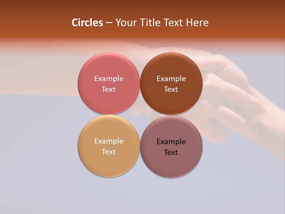 Group Of People Hands In The Air PowerPoint Template