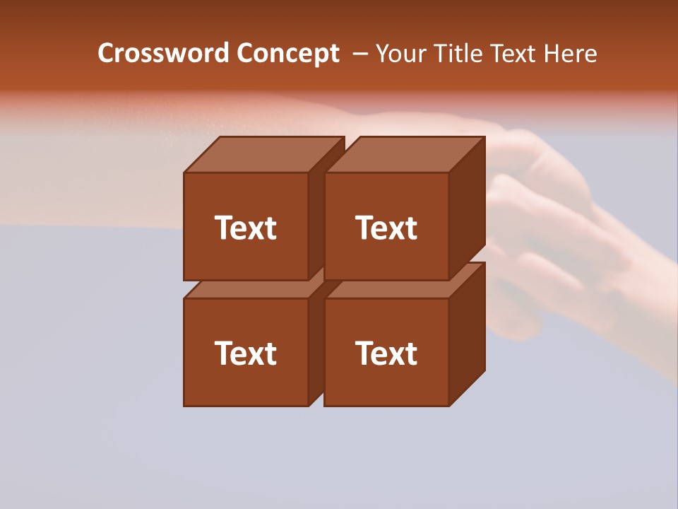 Group Of People Hands In The Air PowerPoint Template