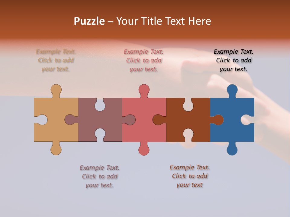 Group Of People Hands In The Air PowerPoint Template