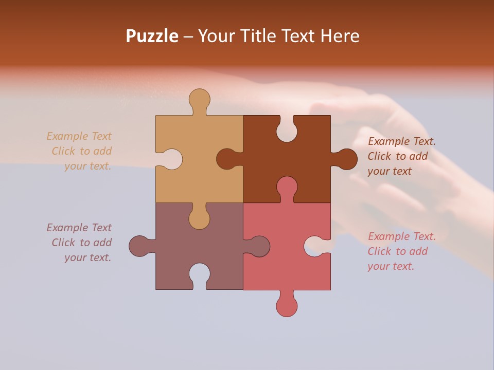 Group Of People Hands In The Air PowerPoint Template