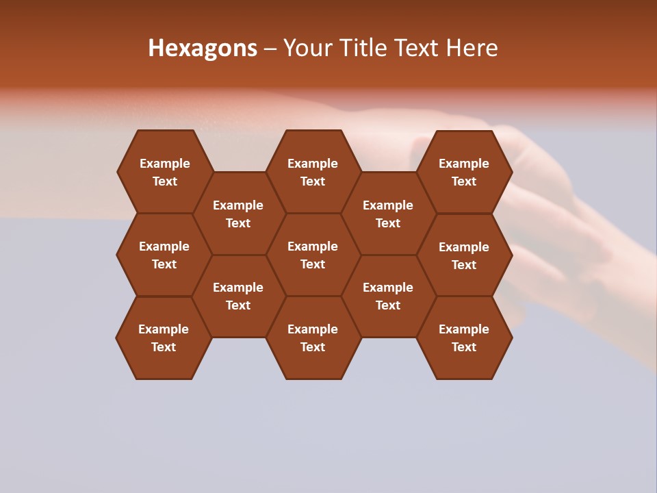 Group Of People Hands In The Air PowerPoint Template