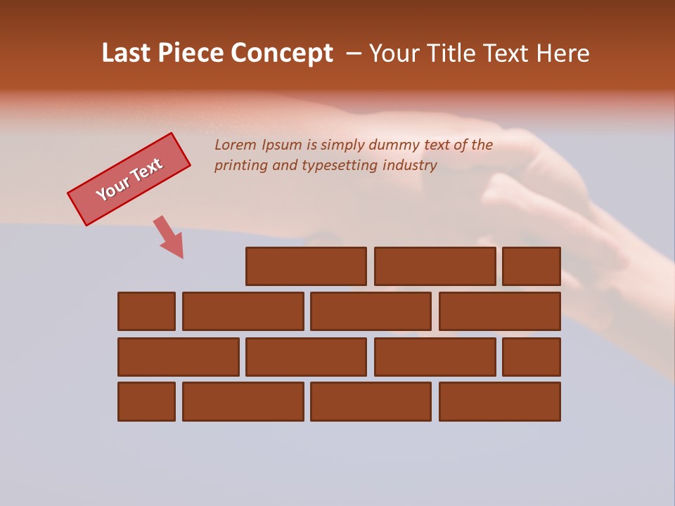 Group Of People Hands In The Air PowerPoint Template