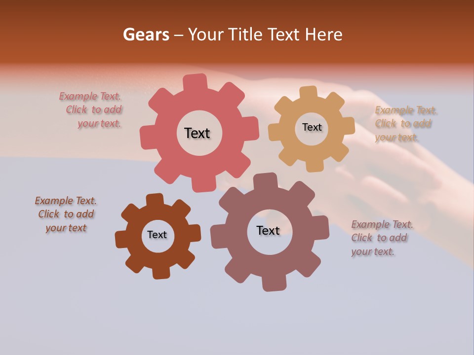 Group Of People Hands In The Air PowerPoint Template