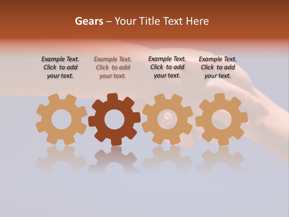 Group Of People Hands In The Air PowerPoint Template