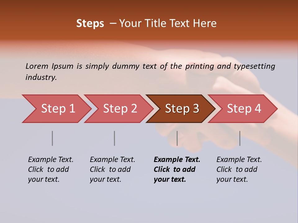Group Of People Hands In The Air PowerPoint Template