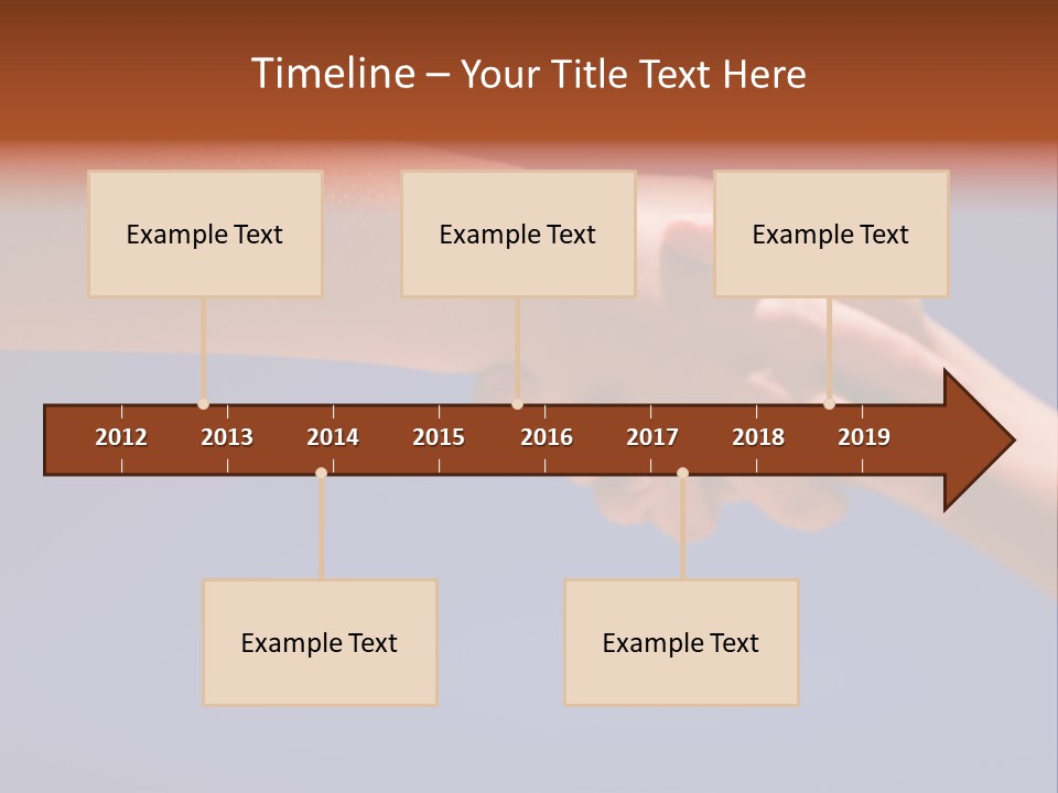 Group Of People Hands In The Air PowerPoint Template