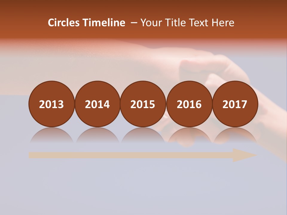 Group Of People Hands In The Air PowerPoint Template