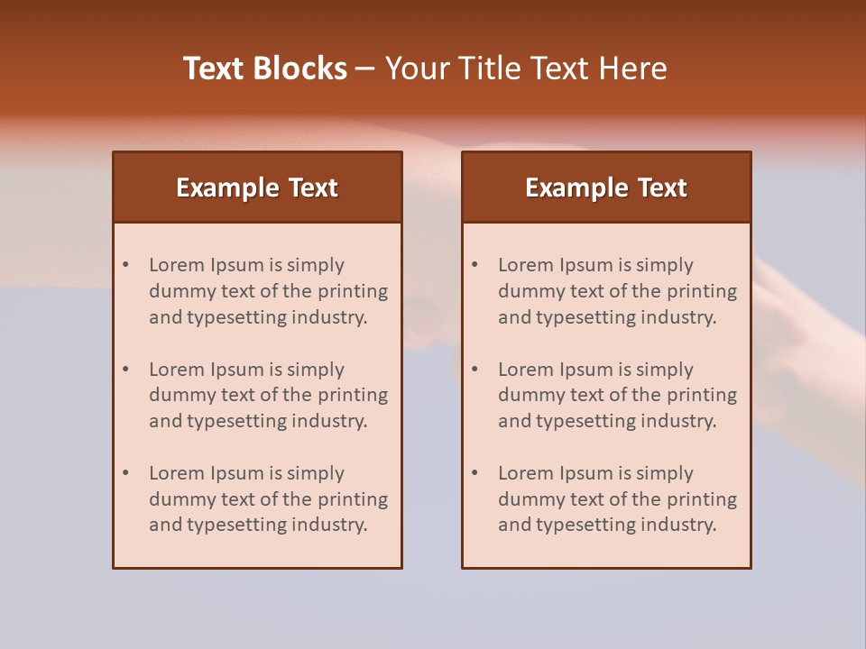 Group Of People Hands In The Air PowerPoint Template